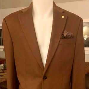 LAUREN CAMEL wool/cashmere Blazer BNWOT 36R